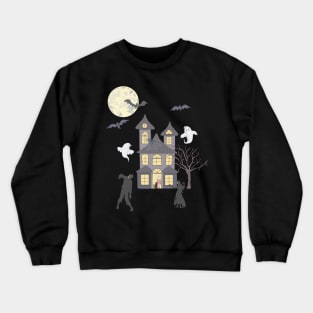 Haunted Halloween Night Crewneck Sweatshirt